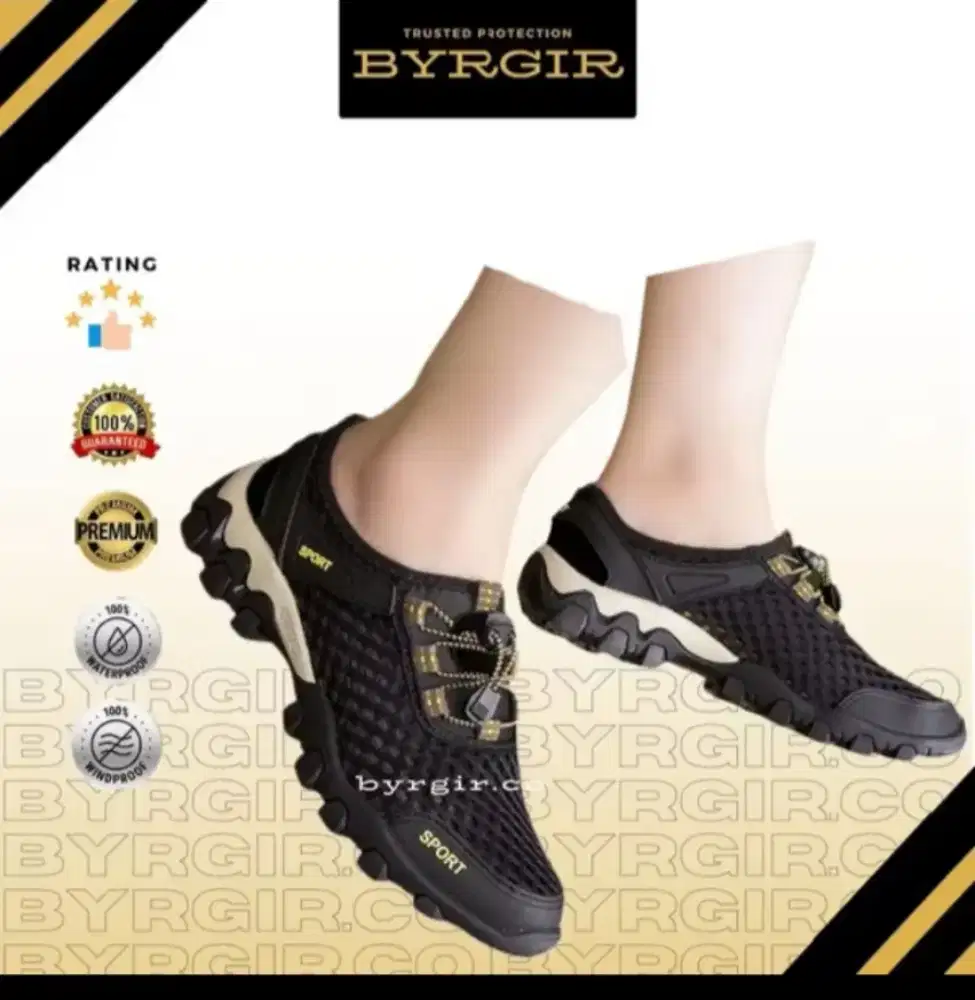 Diskon 70% BYRGIR Sepatu Tracking Sport Pria Sneakers Gunung Hiking l