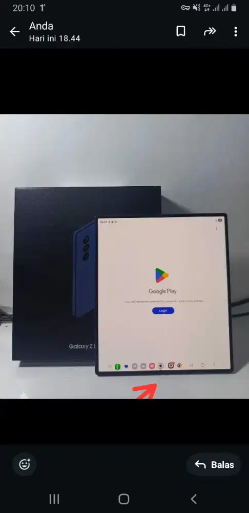 SAMSUNG Z FOLD 6 5G RAM 12/512GB ORIGINAL SEIN MULUS NORMAL FULLSHET