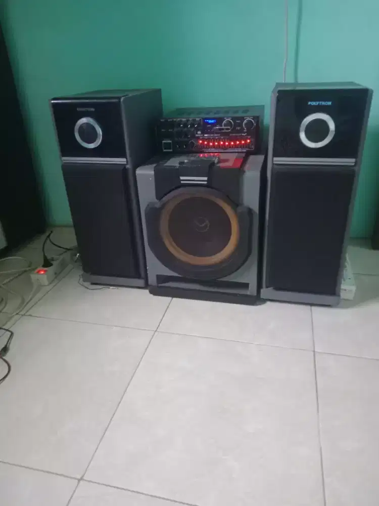 Jual salon speaker plus subwoofer bass radio USB bluetooth