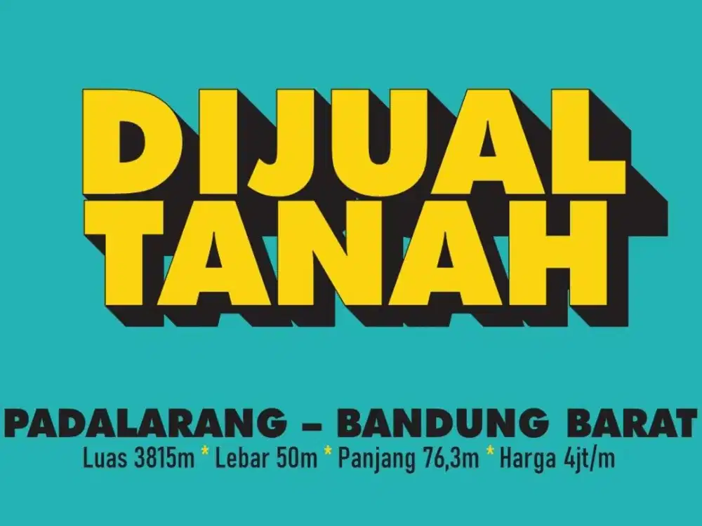 JUAL TANAH MURAH DI, PADALARANG, NGAMPRAH, KOTA BARU PARAHYANGAN,BANDUNG BARAT