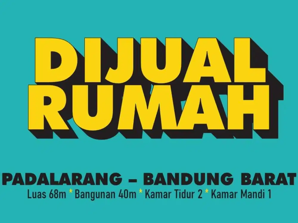 JUAL RUMAH MURAH DI, PADALARANG, NGAMPRAH, BANDUNG BARAT, CIMAREMEH,