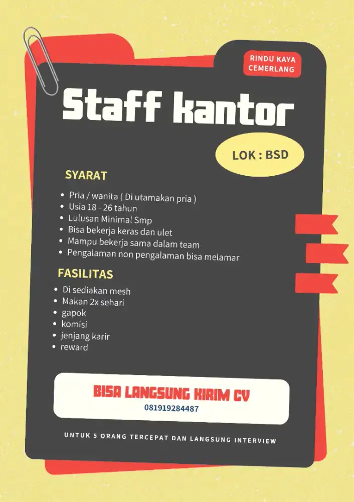 Staff digital kantor