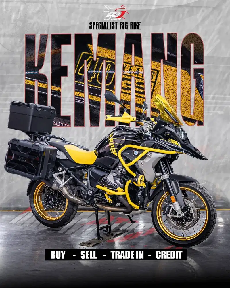 (BPKB & STNK) BMW GS K51 K50 1250 Hitam Kuning Tahun 2021 Odo 6.000 an