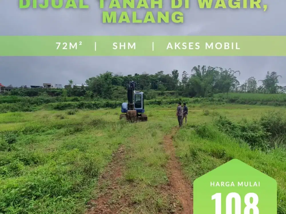 Tanah Kavling Murah di Wagir – Harga Mulai 100 Jutaan Aja!