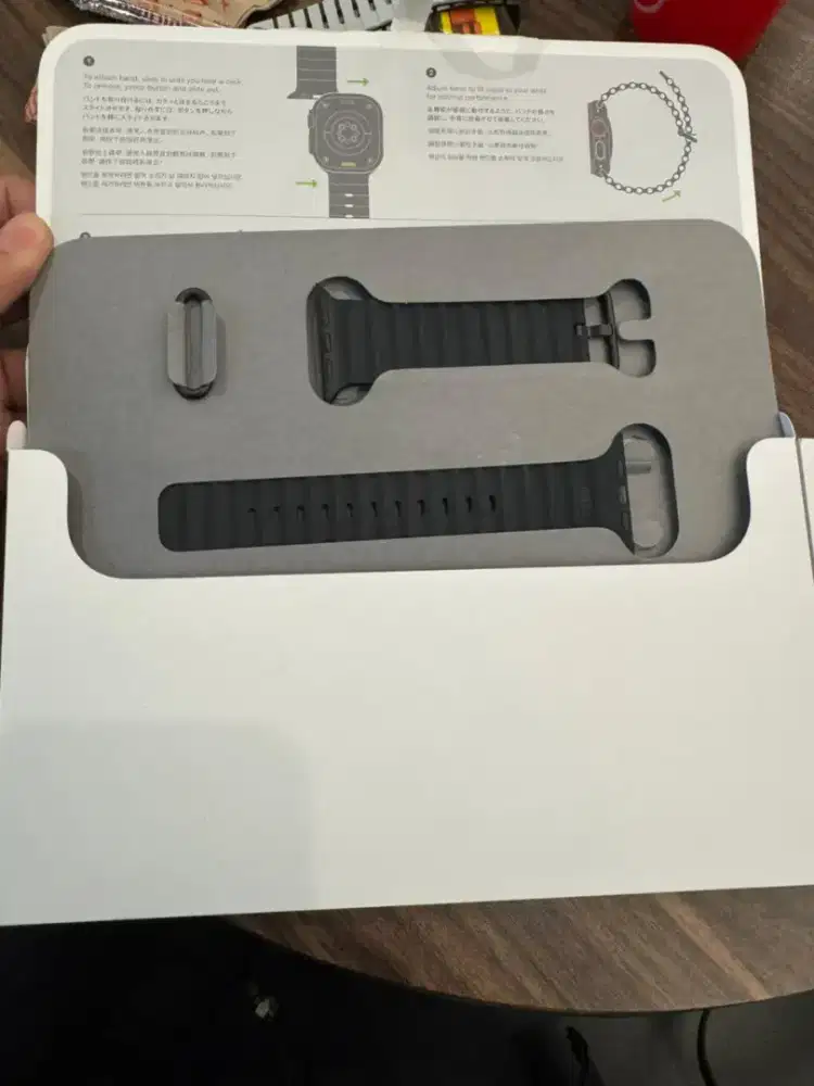 Black ocean band original for apple watch 49mm