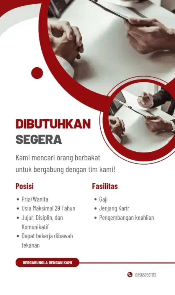 Dibutuhkan segera Admin