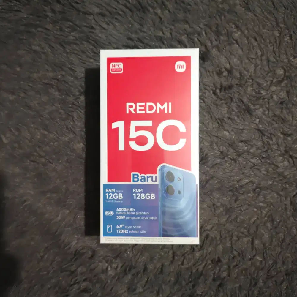 HP REDMI 15C 6/128 GB MIDNIGHT BLACK - SLAMET CELL