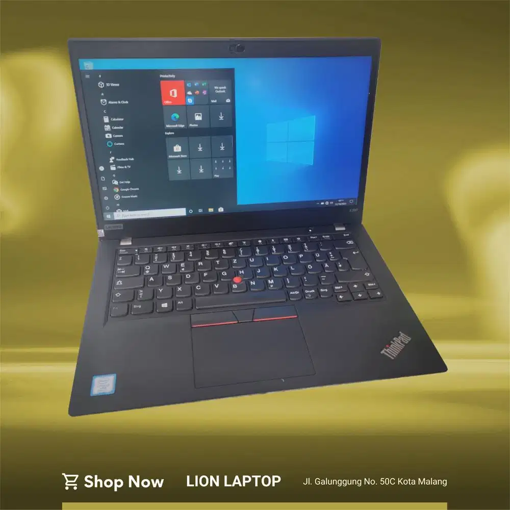 RAM 16GB SSD 256GB Core i5 Gen 8 Slim Lenovo Thinkpad X390 [10|11]