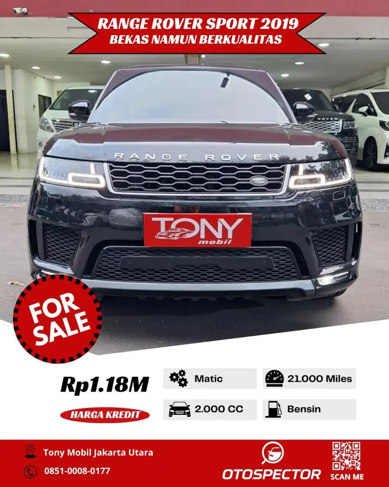 Range Rover Sport HSE 2.0 AT 2019 Hitam