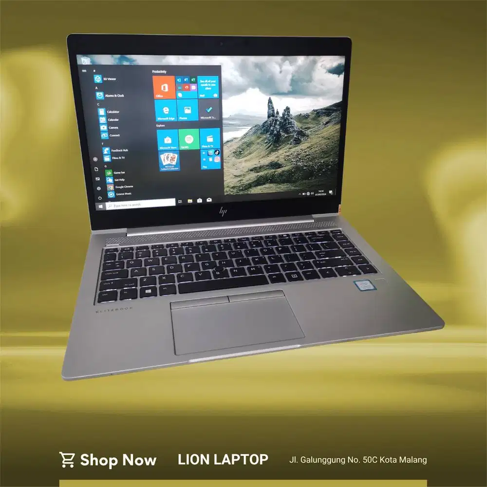 Core i5 Gen 8 RAM 8GB SSD 256GB HP Elitebook 840 G5 [10|11]