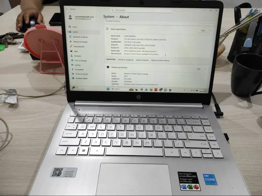 JUAL MURAH LAPTOP HP 14s-DQ2614TU core i3