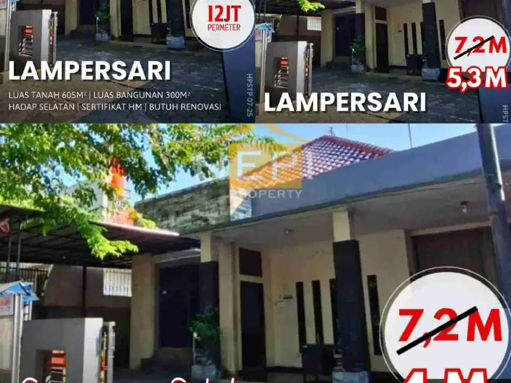 Lampersari Tengah Kota Semarang Rumah Apa Adanya Lokasi Super Strategis