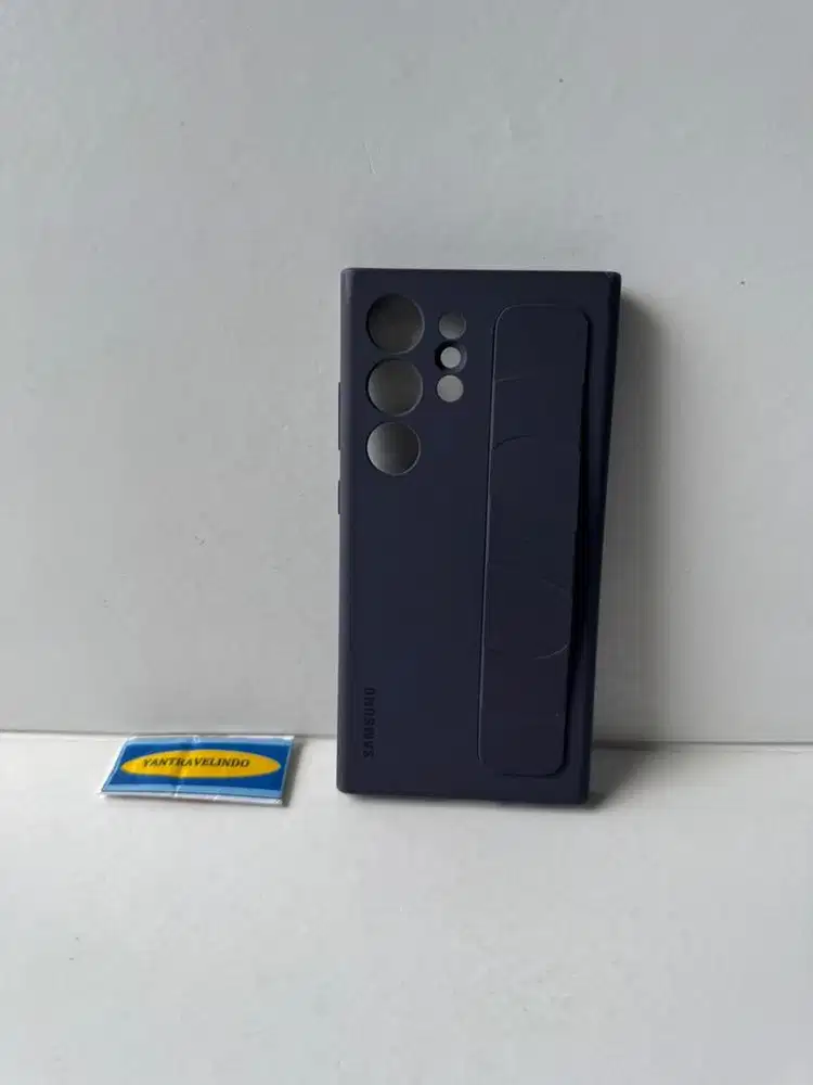 Case original standing grip case Galaxy s24 s 24 ultra purple ungu