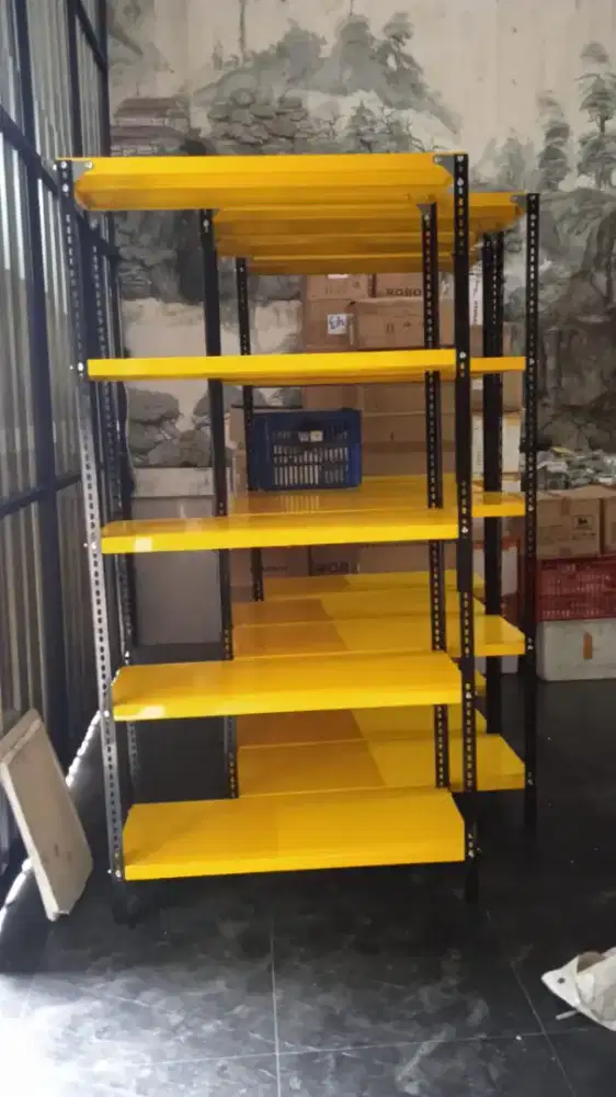 Rak besi rak gudang super tebal