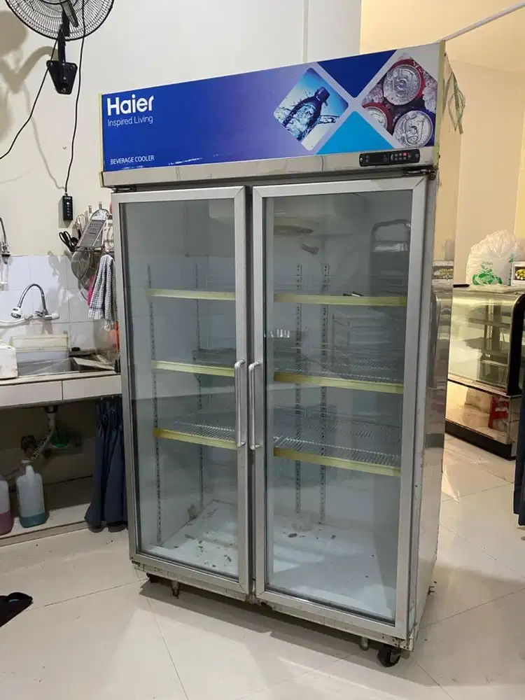 Pendingin 2 pintu siap pakai masih bagus