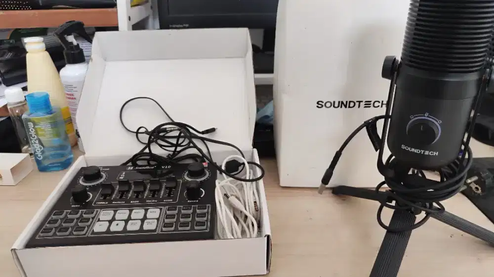 Soundcard Soundbest + Mic Condensser Soundtech