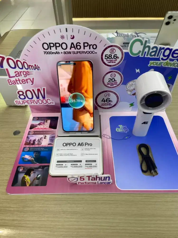 PROMO CICILAN BUNGA 0% OPPO A6 PRO 256GB