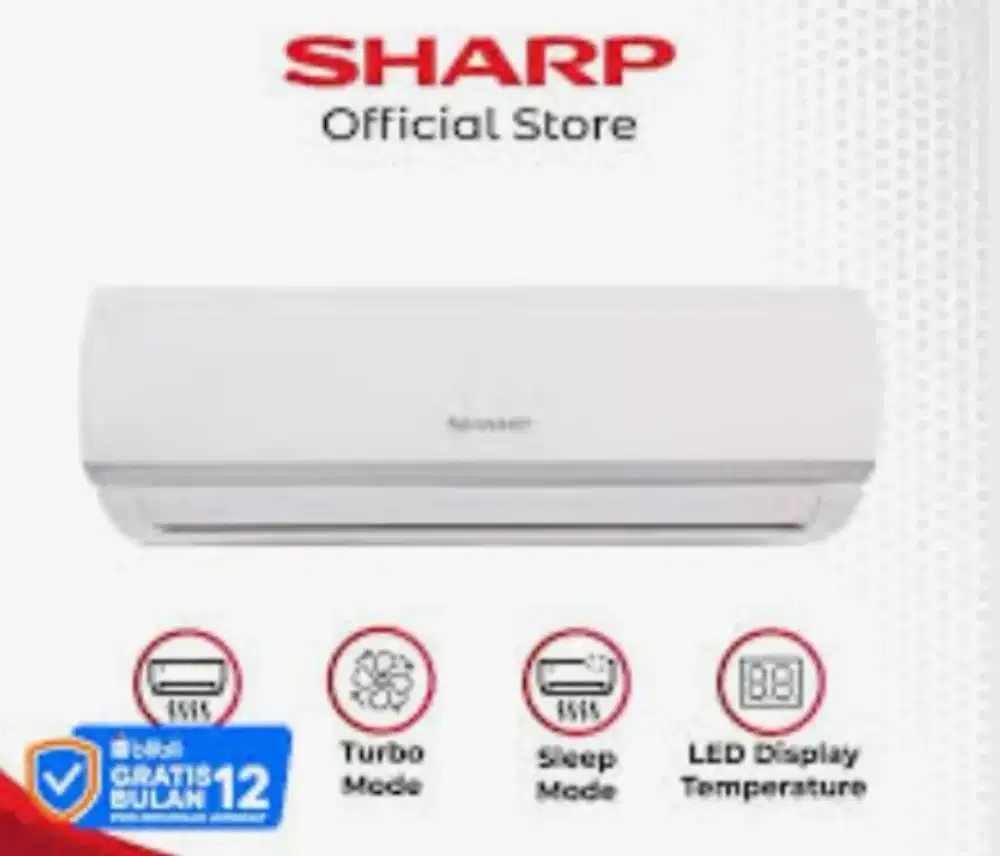 Promo bunga 0% AC 1/2pk Sharp d Atlanta Mataram n Karangwulan Semarang