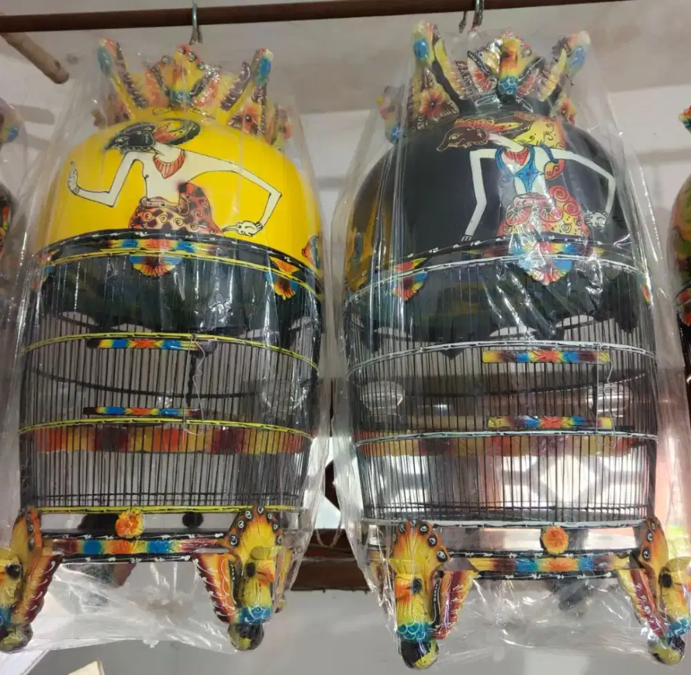 Sangkar perkutut Bahan kayu kombinasi dempul