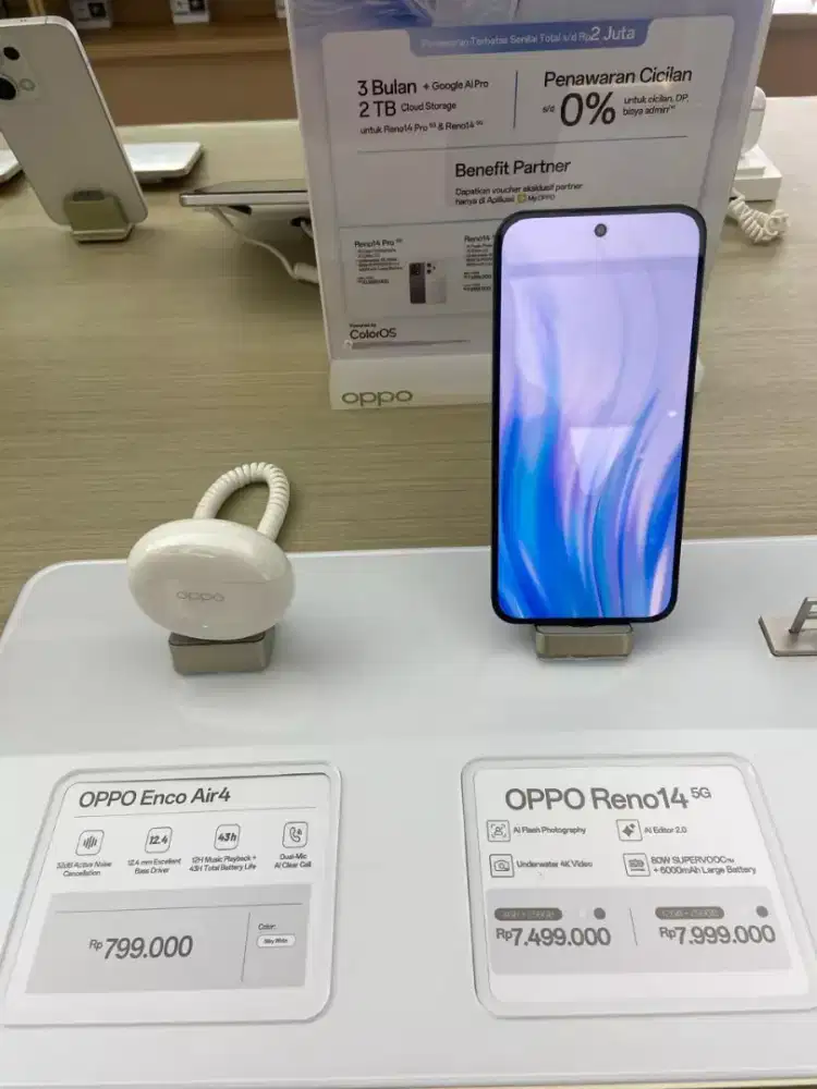PROMO CICILAN BUNGA 0% OPPO RENO14 5G 256GB