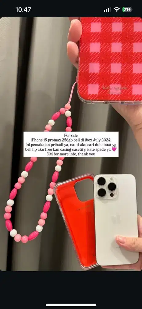 Iphone 15 Promax 256 Ibox bonus case