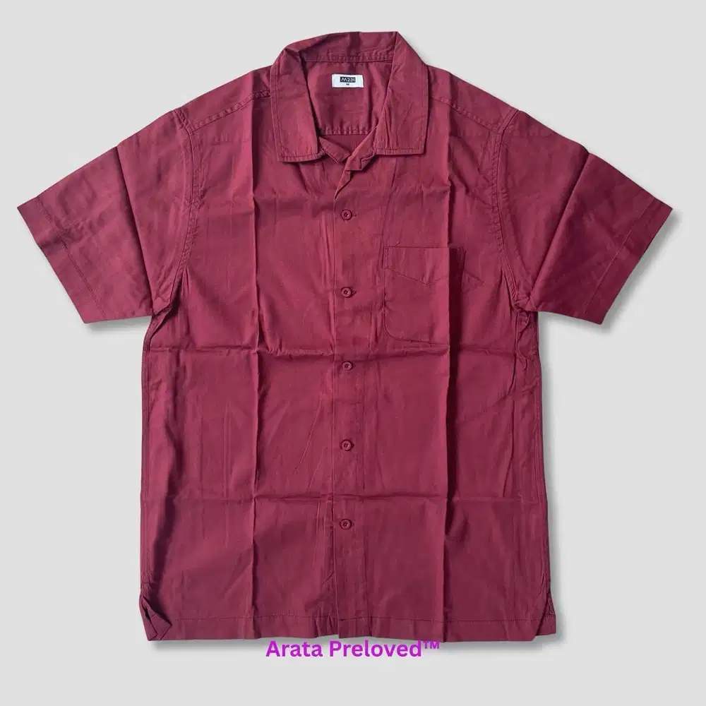 Kemeja Cowok M231 Merah Original Like New