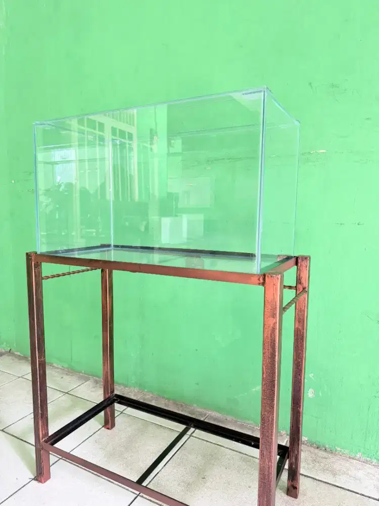 Aquarium 60x30x35 kaca 5mm dasar 8mm
