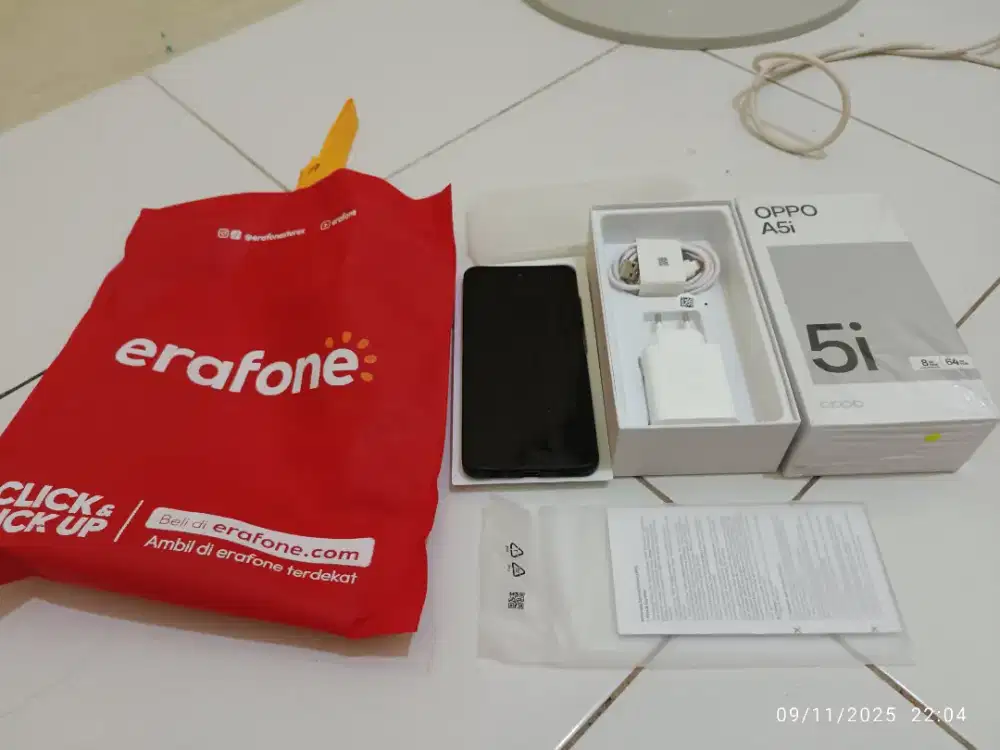 Handphone Oppo A5I Fullset Like new 8 64