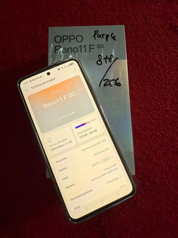 Oppo Reno 11 F 5G Hp bekas serasa baru 3