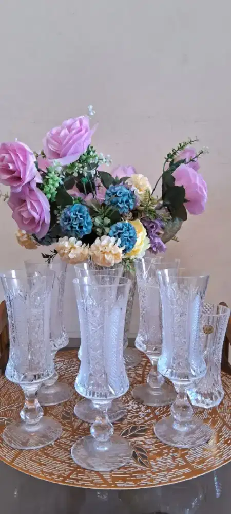 Gelas crystal asli mewah