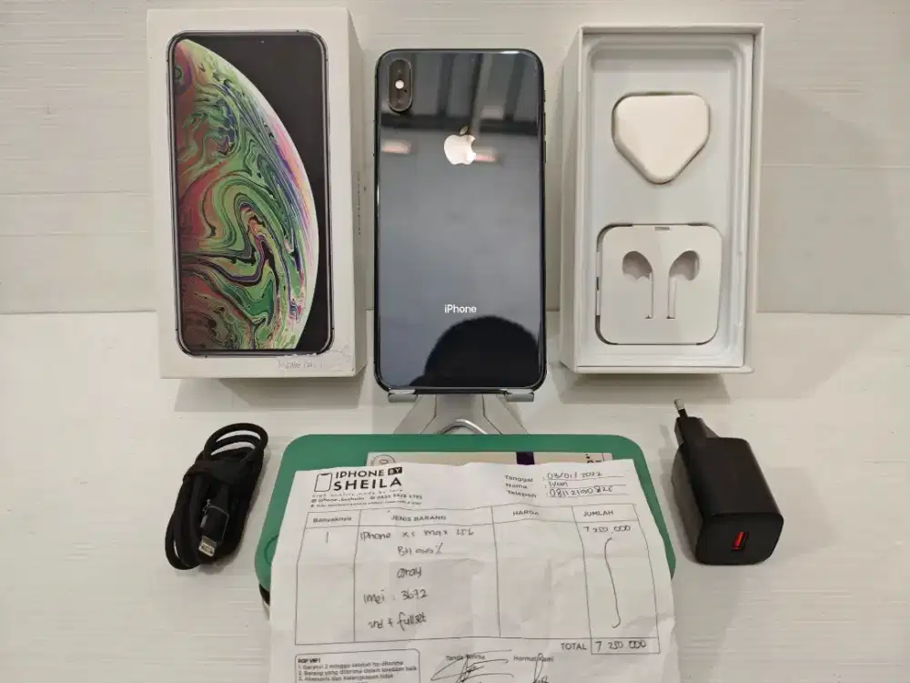 Iphone Xs Max 256 Gb Ex Inter lama permanen all opp No Minus bs TT/BT