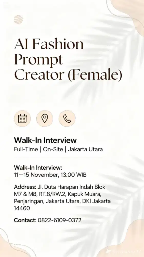 WE’RE HIRING — AI FASHION PROMPT DESIGNER