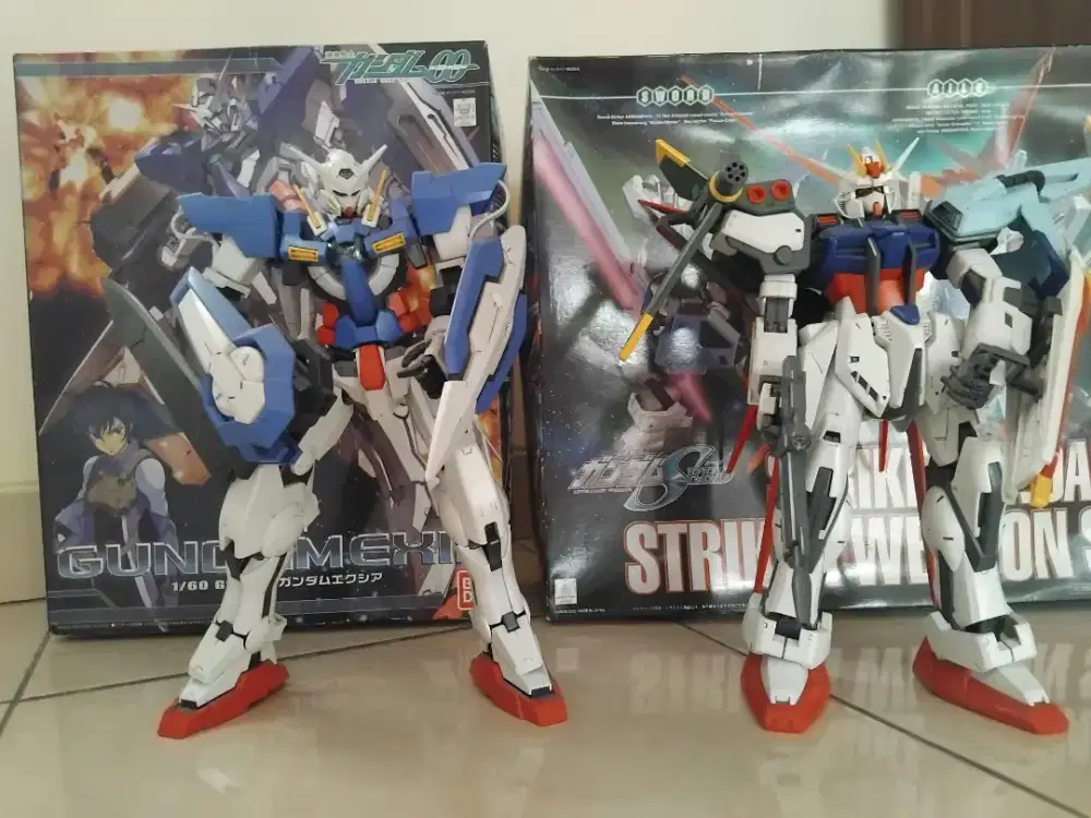 Gundam 1/60 NG exia & Perfect Strike Bandai kolpri
