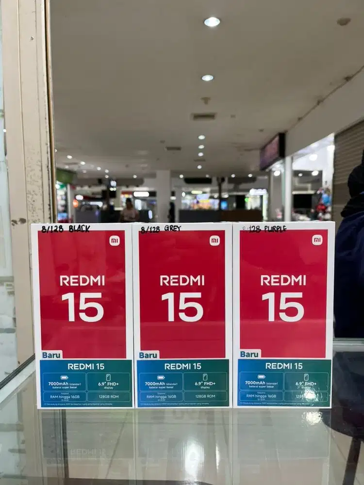 Redmi 15 8/128 baru segel garansi
