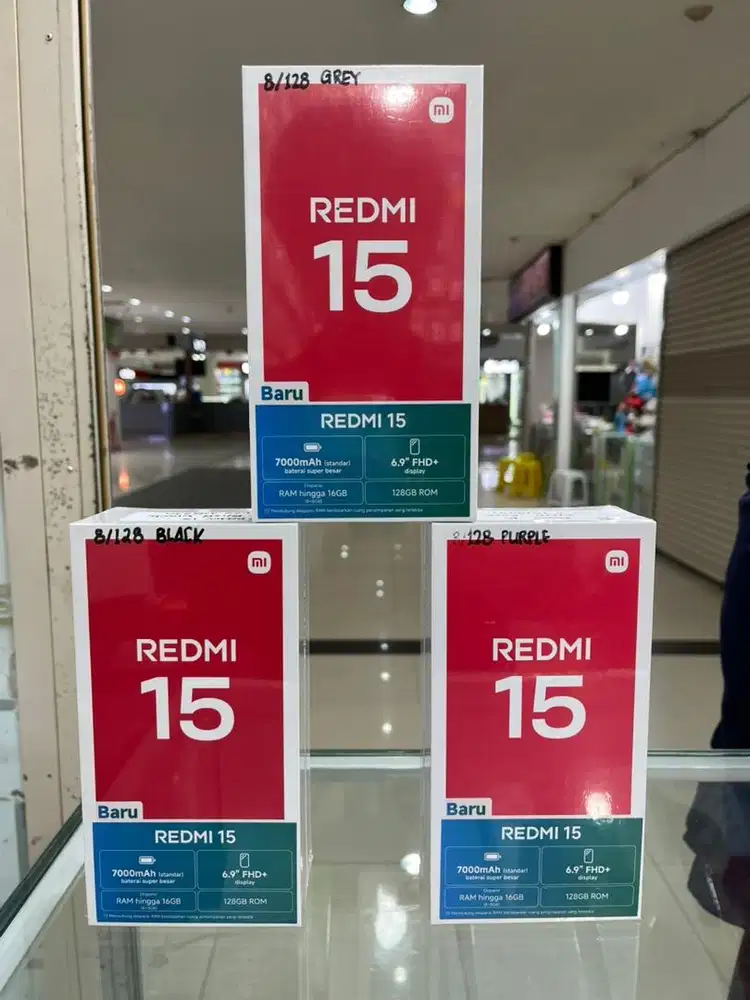 Redmi 15 8/128 baru segel garansi