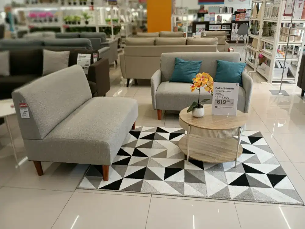 Obral sofa fabric murah