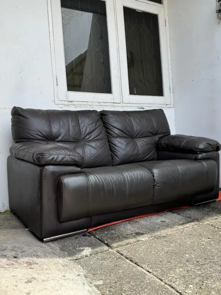SOFA ALPHALIME ITALIAN LEATHER GENUINE ( KULIT ASLI )