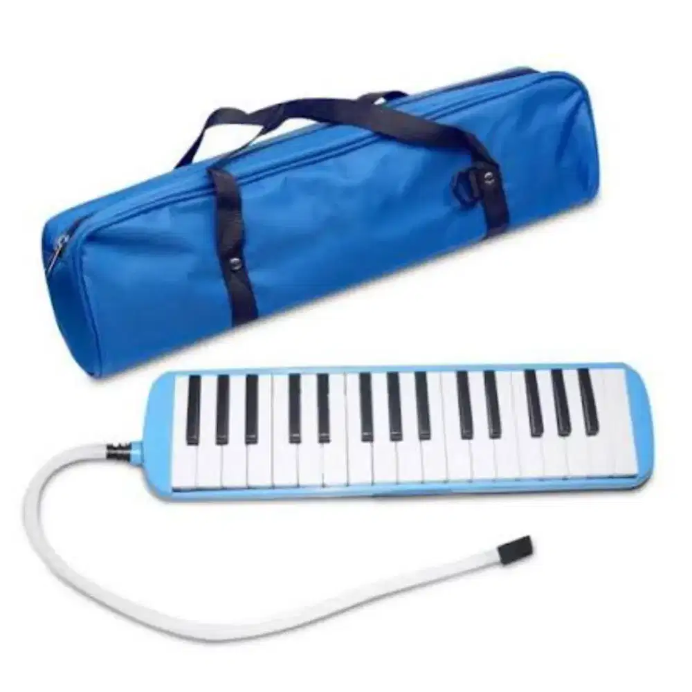 Pianika Tiup biru putih