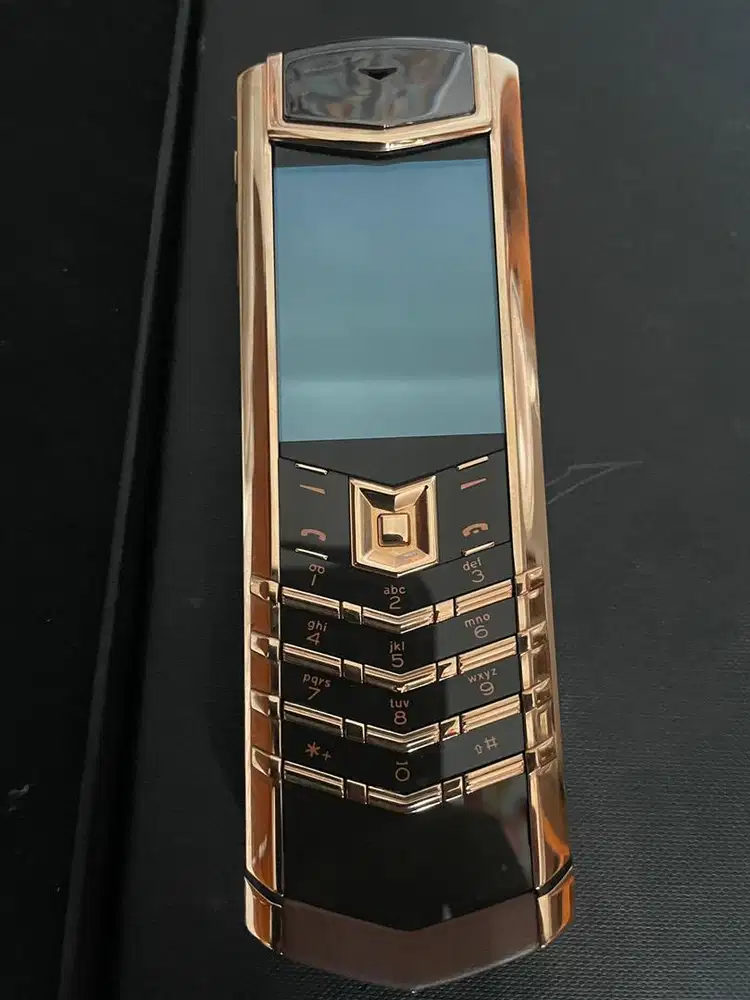 Vertu Signature S 18K Rose Gold Brown Baru Fullset