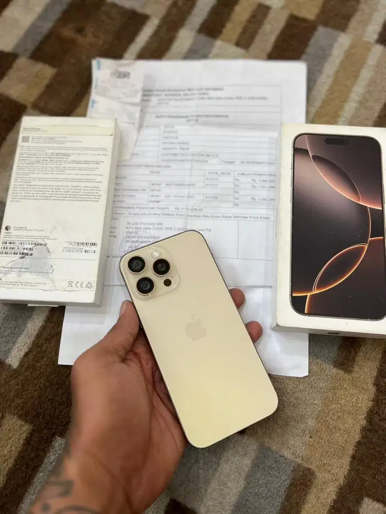 Iphone 16 pro max 256GB bea cukai surat cukai ada fullset original