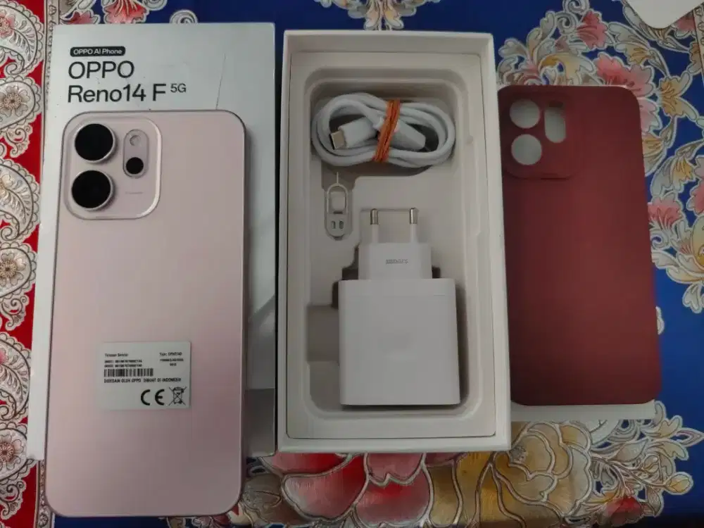 Oppo Reno 14F 5G Fullset 256/12gb Pribadi Garansi Panjang Termurah