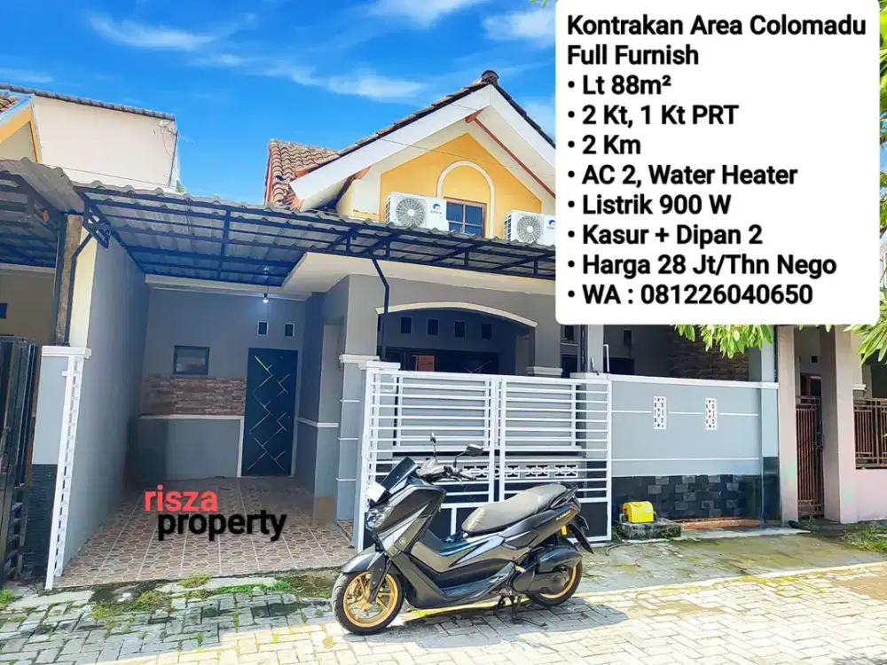 Sewa Rumah Full Furnish Area Colomadu, Dekat Sumber, Fajar Indah