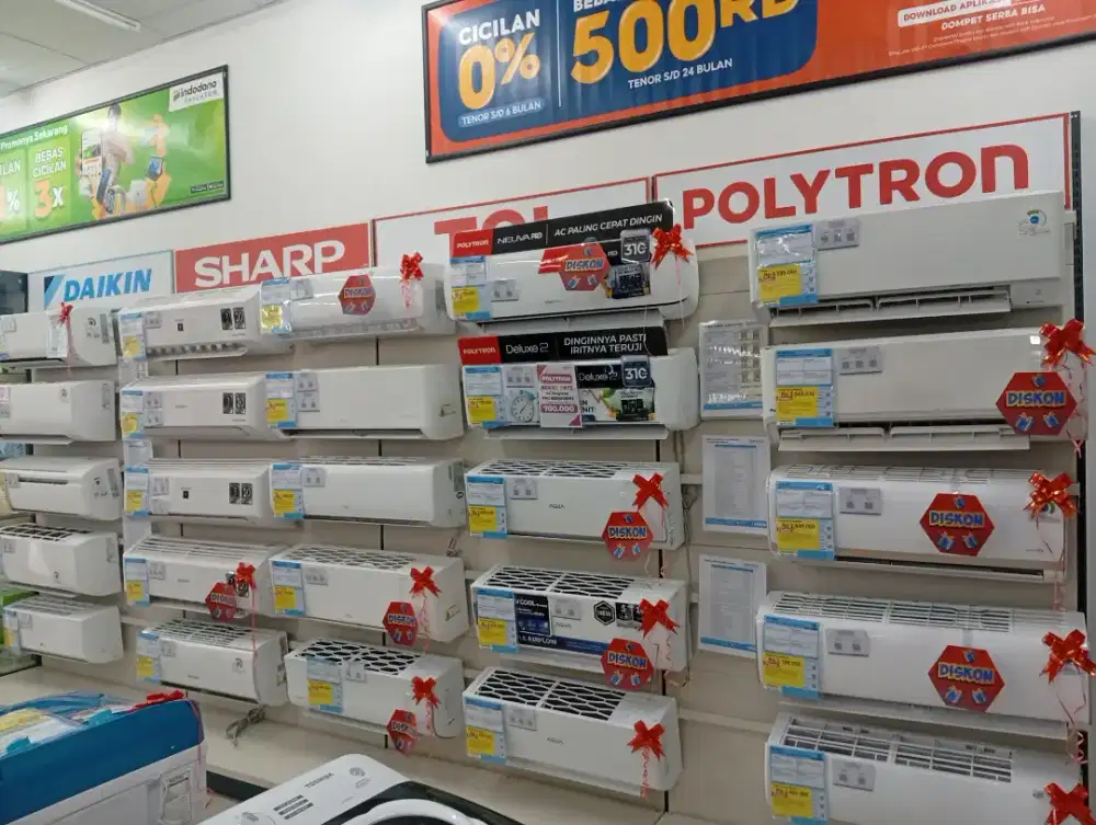 ac dari berbagai brand bisa cicilan kredit pake aeon fast