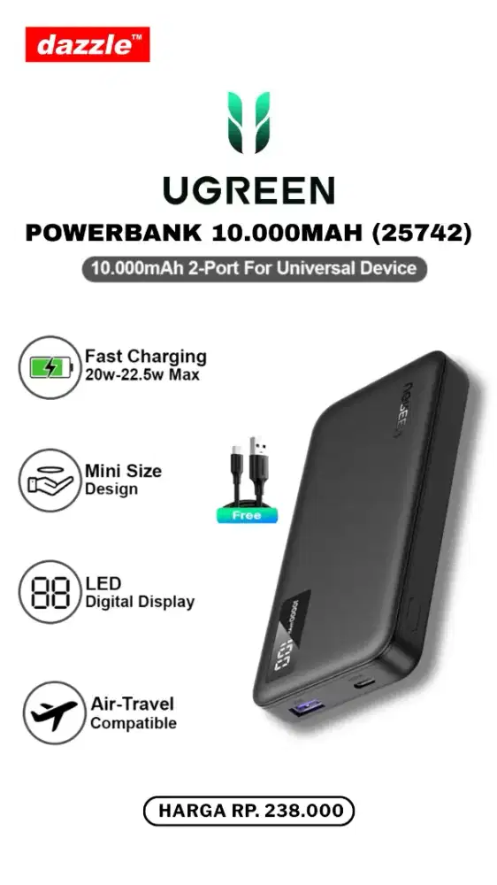 UGREEN POWERBANK 10.000MAH (25742)