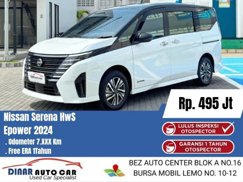 (7Rb) Serena C28 epower 2024 Matic Putih Full Ori Dp 45Jt *Dinar Auto*