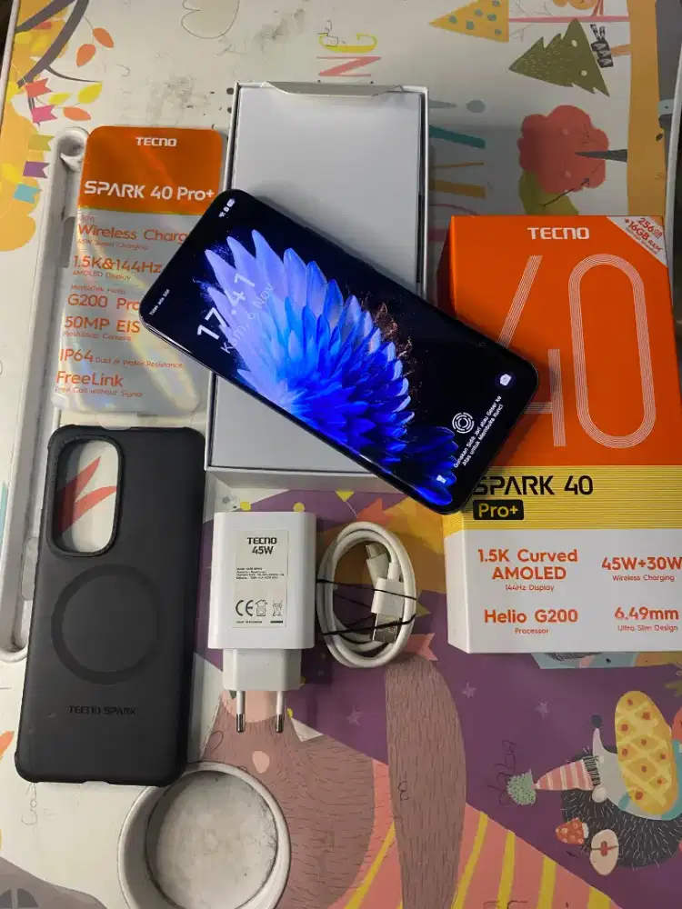 Techno Spark 40 Pro+ Fullset Like New
