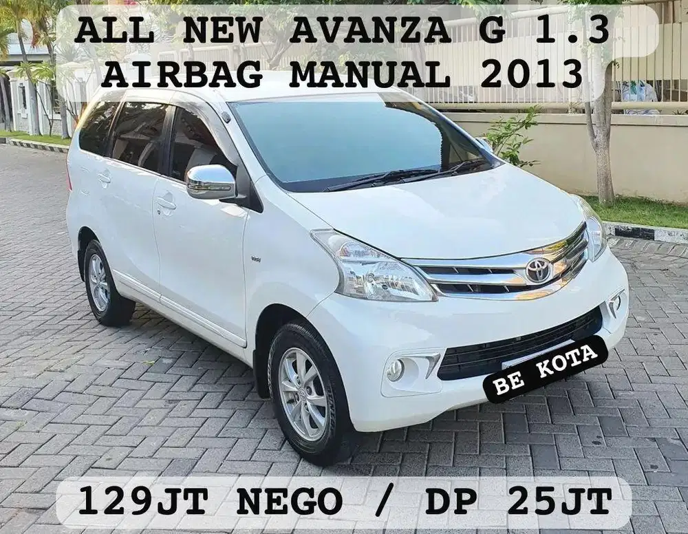 ALL NEW AVANZA G 1.3 MANUAL AIRBAG 2013