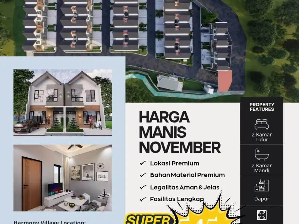 Diskon Puluhan Juta Dekat Cipageran Cimahi Rumah 2 Lantai Balkon Indah