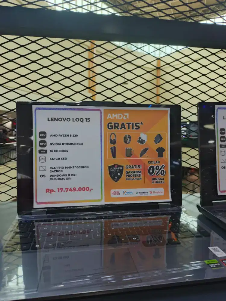 Lenovo Loq 15 di home credif cukup bawa KTP saja