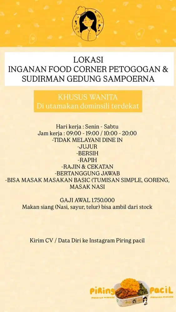 KARYAWAN F&B ONLINE FOOD